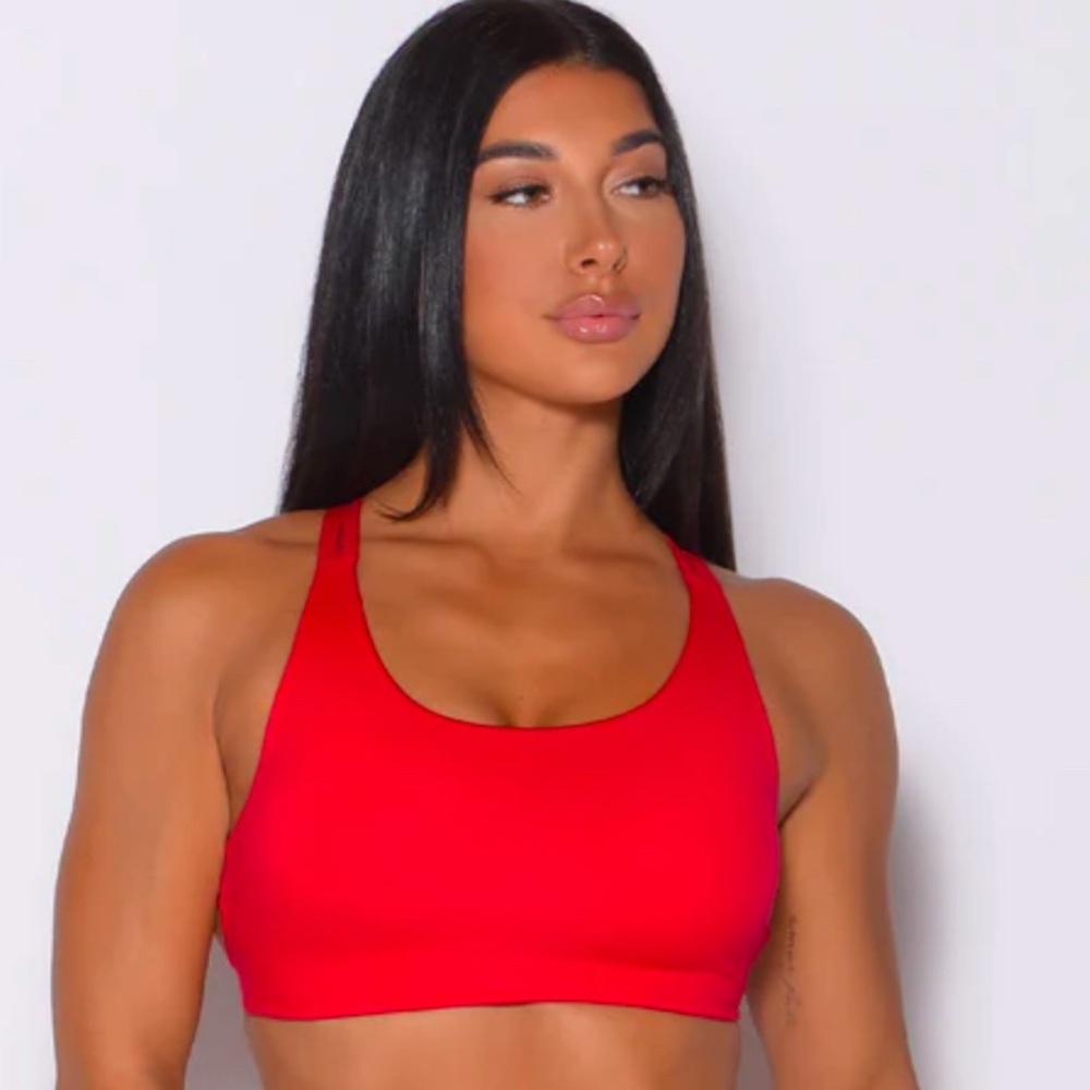 BOMBSHELL SPORTSWEAR SPORTSBRA BARBELL RED SIZE L